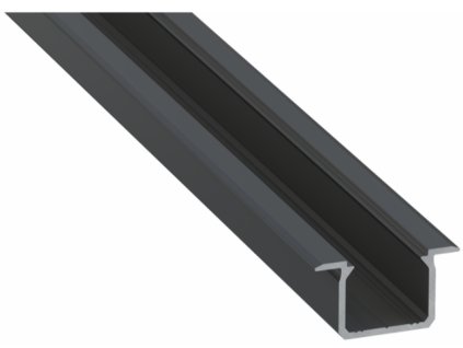 49525 led profil lumines typ u cerny elox 2 02m