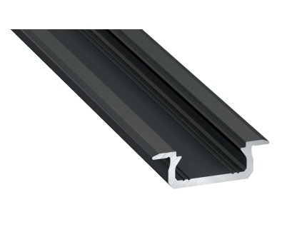 49681 led profil lumines typ z cerny elox 2 02m