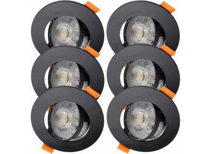 6x halogenové LED stropní svítidlo zapuštěné CCT