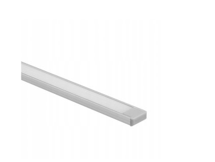 LED profil pro povrchovou montáž stříbrný + mléčný kryt 1M