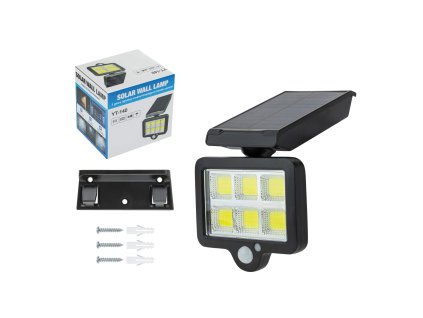 Solární pouliční lampa s pohybovým senzorem 6COB