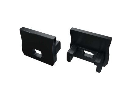 Koncovka pro LED profil LUMINES A, černá, s otvorem