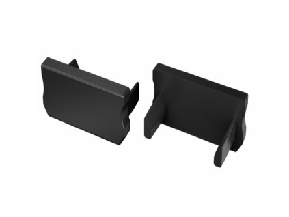 Koncovka pro LED profil LUMINES D, černá