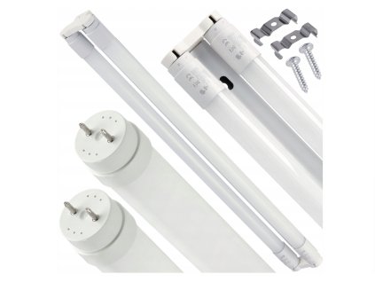 Přisazené LED stropní svítidlo 60 cm + 2x 9W LED trubicová zářivka