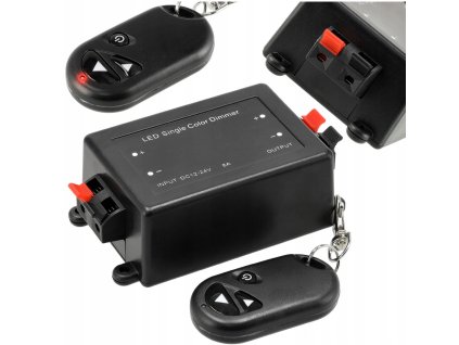 LED RF stmívač s MONO dálkovým ovládáním a klíčenkou