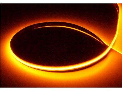 Oranžový COB LED pásek 12V - 9W/m - 630lm/m - IP20 - 5M