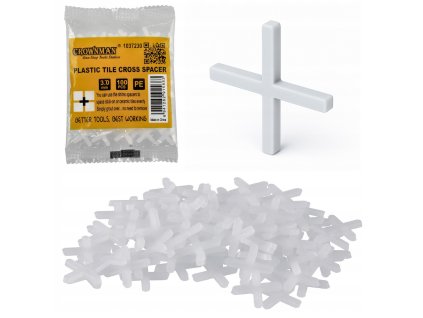 Plastový kříž na dlaždice 3,0 mm - 100 ks