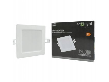 LED stropní svítidlo zapuštěné 12W 1200lm 4000K čtvercové