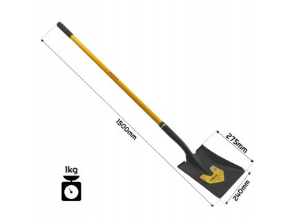 Lopata na písek 150 cm na písek s rukojetí, pevná dlouhá