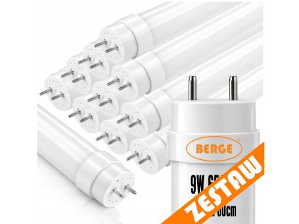 10x LED trubice 9W 950lm 60cm 6500K G13 T8 - studená bílá