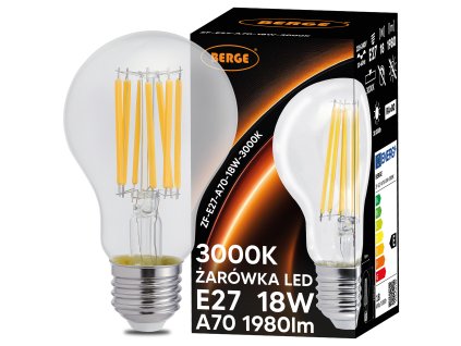SADA 6x LED žárovka E27 18W 1980lm 3000K - teplá bílá