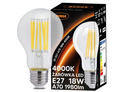 SADA 6x LED žárovka E27 18W 1980lm 4000K - neutrální bílá