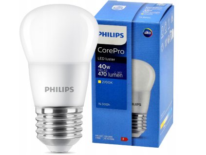 SADA 3x LED žárovka Philips E27 5W 470lm 2700K EyeComfort CorePro P45