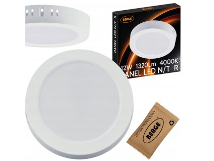 LED stropní svítidlo pro přisazenou montáž 12W 1320lm 4000K neutrální bílá kruh