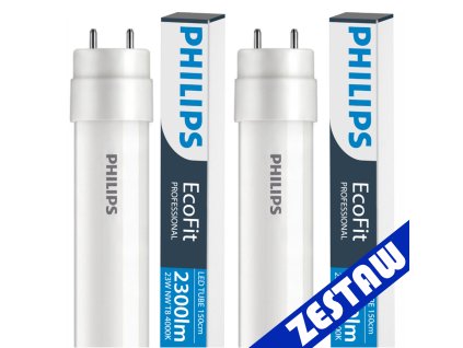 SADA 2x Philips LED trubice 150 cm 23 W = 54 W 2300 lm 4000 K 30 000 h EcoFit
