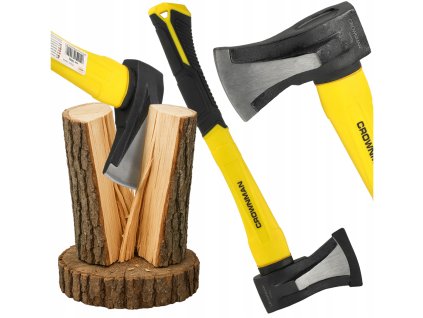 Štípací sekera na dřevo 1000g 45cm silná hlava z uhlíkové oceli