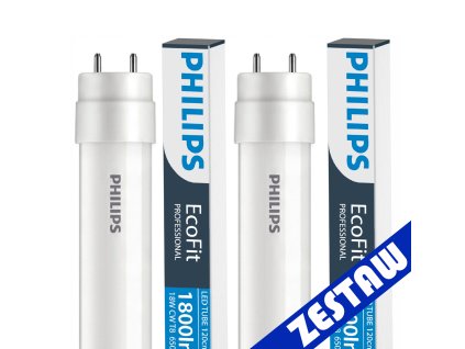 SADA 2x LED trubice Philips 120cm 17,5W 800lm 6500K 30000h EcoFit