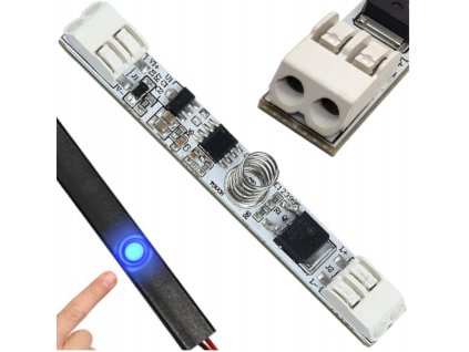 Dotykový stmívač pro LED pásky pro LED profily BEZ PÁJENÍ 72W