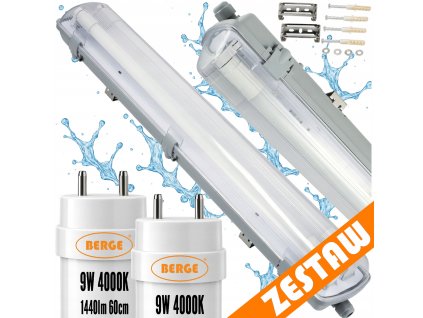 LED hermetické svítidlo 60cm 18W 2880lm 4000K - neutrální bílá