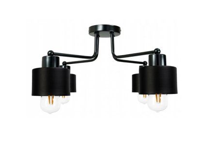 54079 zavesna lampa dron 4xe27 cerny hrnik