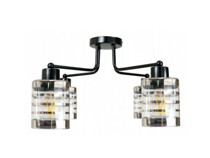 Závěsná lampa DRONE 4xE27 - SKLENĚNÁ KRYSTA