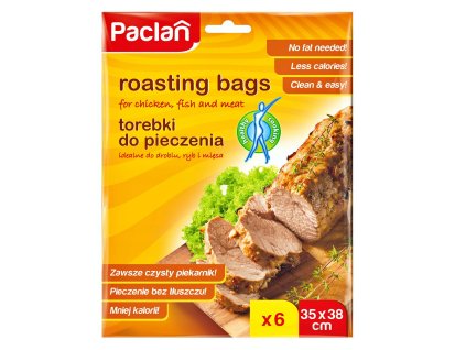 Pečicí sáčky s rukávem a kapsou 35x38cm, klipy 6 ks, Paclan