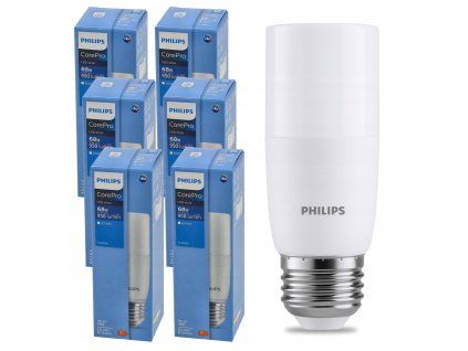 SADA 6 LED žárovek E27 T38 9,5W 950lm CorePro 3000K