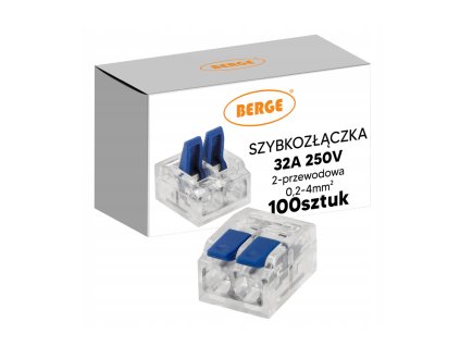 SADA 100 ks. Rychlokonektor 2-vodičový rychlokonektor 32A 0,2-4mm 4KV Instalace 250V