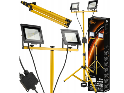 31624 sada 2x50w led reflektorov so stojanom studena farba
