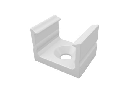 Montážní držák pro LED profil D bílý, vysoký světelný tok