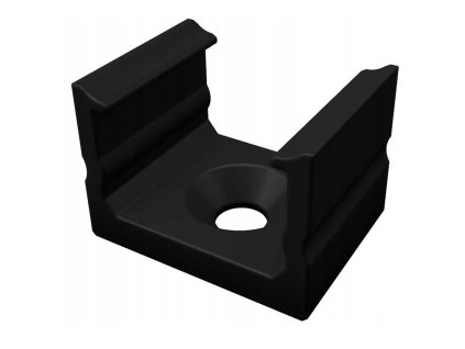 Montážní držák pro LED profil LUMINES D, černý, Lumines Large