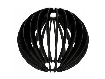 Stínidlo pro lustrovou lampu, dřevěná koule, černé