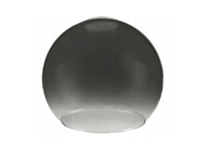 Skleněné stínidlo pro stropní stolní lampu ve tvaru koule, kouřově šedý gradient