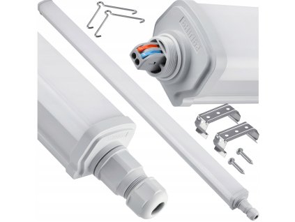 Hermetické LED svítidlo 46W 6500K 5600lm 150cm Phillips pro přisazenou montáž do garáže