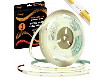 COB Neonový LED pásek 24V - 480D - 9W/m - IP20 - 990lm - 1m - neutrální bílá
