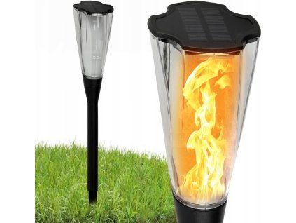Solární LED lampa TORCH Premium IP65 - 65cm