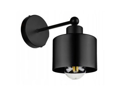 32719 nastenna lampa e27 cierna