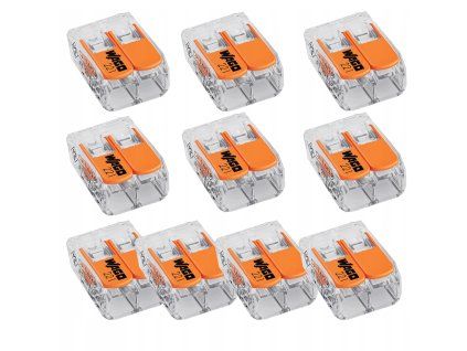 10x rychlospojka wago 2x0,2-4 mm2