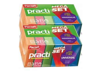 33004 2x sada cisticov spongii na riad 12 farieb