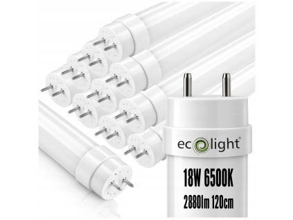 10x LED trubice 120cm 18W 2880lm 6500k - studená bílá