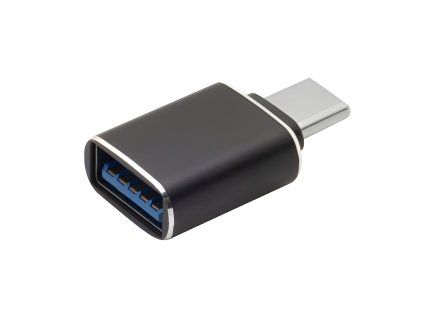 USB-C USB-A adaptér černý mini pro nabíječku notebooku s adaptérem
