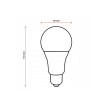 LED žárovka MILIO - E27 - 10W - 820Lm - neutrální bílá