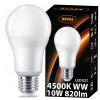 LED žárovka MILIO - E27 - 10W - 820Lm - neutrální bílá