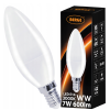 LED žárovka C37 - E14 - 7W - 580 lm - teplá bílá