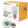 LED žárovka - E27 - G45 - 1W - 85Lm - koule - neutrální bílá