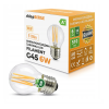LED žárovka  - E27 - G45 - 6W - 510Lm - filament - teplá bílá