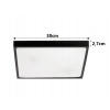 LED plafond 2xE27 IP20 LARI-S BLACK