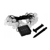 LED solární řetěz - 30x LED žárovka koule - 5m