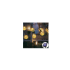 LED solární řetěz - 30x LED žárovka koule - 5m