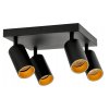 Stropní bodové svítidlo VIKI GOLD - 4xGU10 - černé